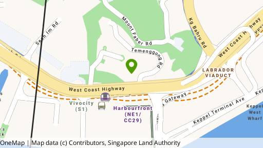 Map showing the location of Harbourlights
