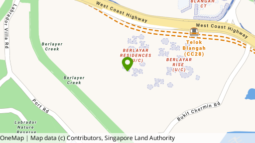 Map showing the location of Berlayar Drive GLS