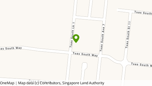 Map showing the location of Tuas South Connection
