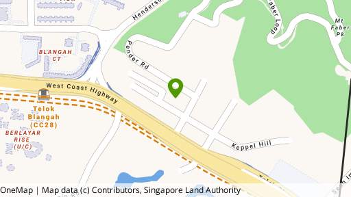 Map showing the location of The Foresta @ Mount Faber