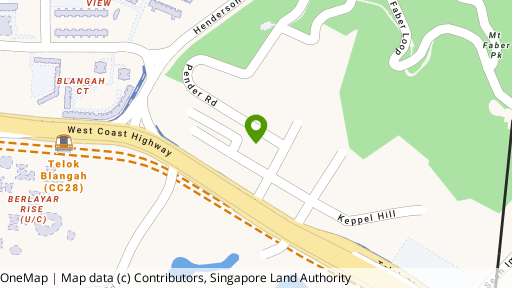 Map showing the location of Pender Court