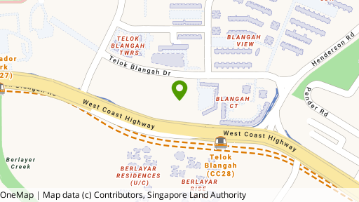 Map showing the location of Harbour View Towers