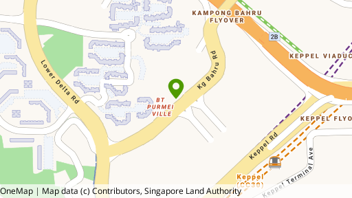 Map showing the location of Harbour Suites