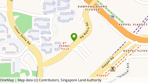 Map showing the location of Harbour Suites @ Kampong Bahru