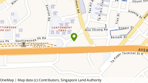 Map showing the location of 1557 Keppel Road