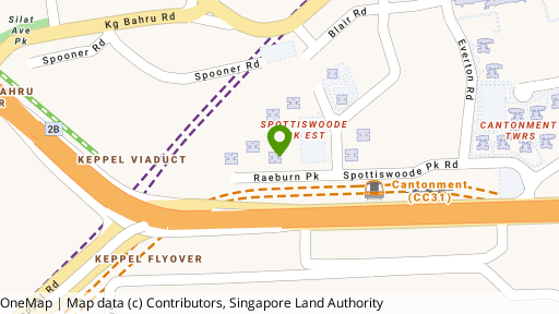 Map showing the location of 107 Spottiswoode Park Road