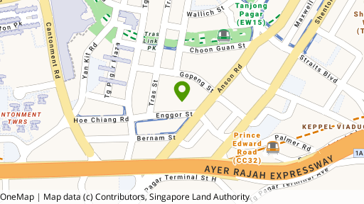 Map showing the location of Skysuites @ Anson
