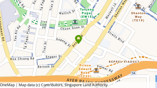 Map showing the location of Springleaf Tower