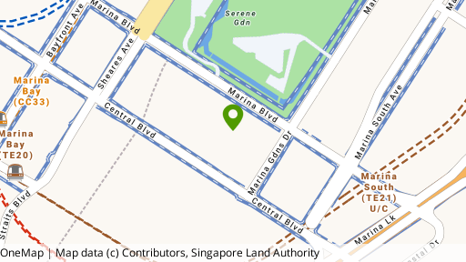 Map showing the location of Marina Gardens Lane GLS