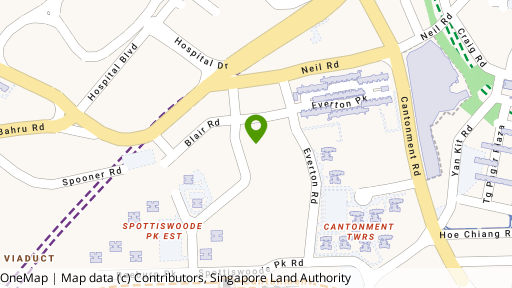 Map showing the location of Spottiswoode Suites