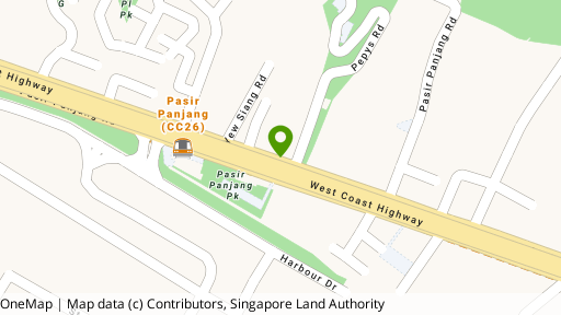 Map showing the location of 122 Pasir Panjang Road