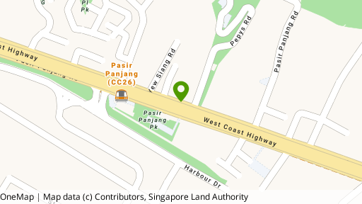 Map showing the location of 126B Pasir Panjang Road