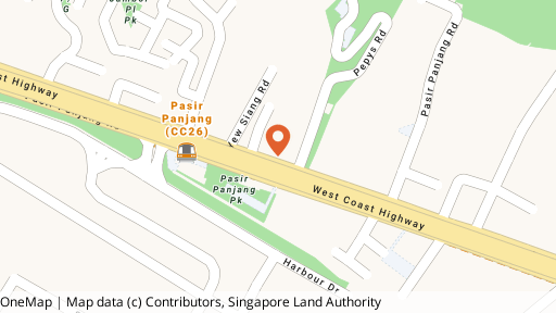 Map showing the location of 128-128B Pasir Panjang Road