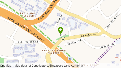 Map showing the location of Avenue South Residence