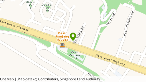 Map showing the location of 148 Pasir Panjang Road