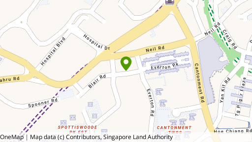 Map showing the location of Everton Court