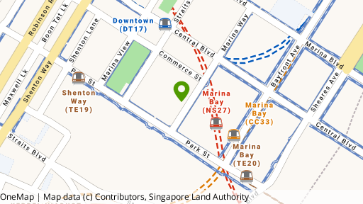 Map showing the location of Marina One Residences
