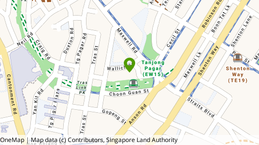 Map showing the location of Wallich Residence