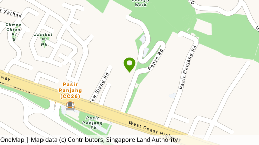 Map showing the location of Pepys Hill Condominium