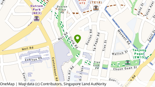 Map showing the location of Craig Place