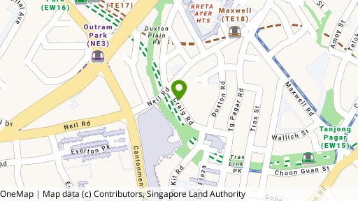 Map showing the location of Chinatown Plaza