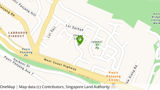 Map showing the location of Banyan Park