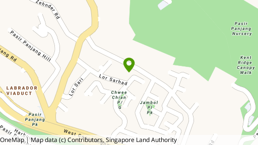 Map showing the location of Treasure Place