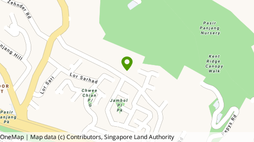 Map showing the location of Vista Park (Terminated)