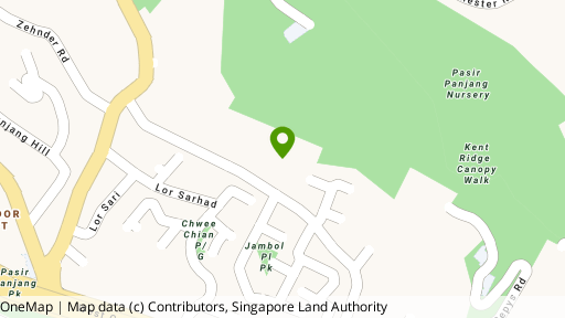 Map showing the location of Kent Ridge Hill Residences