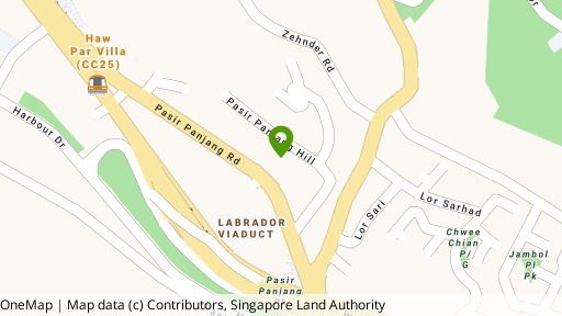 Map showing the location of D'hillside Loft