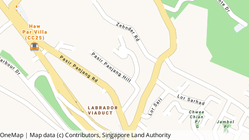 Map showing the location of Crystal Heights