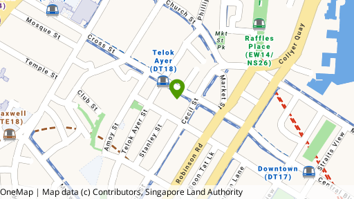 Map showing the location of Cross Street GLS