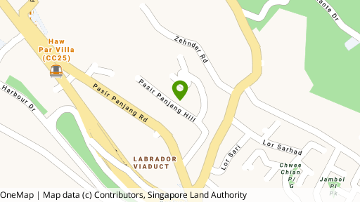 Map showing the location of Ventana Villas