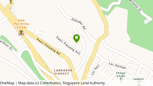 Map showing the location of Kentview Park