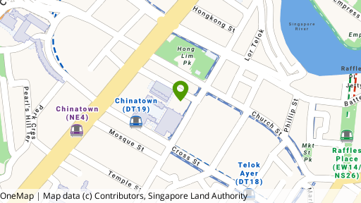 Map showing the location of Fook Hai Building
