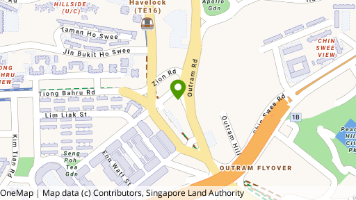 Map showing the location of 285B Outram Road