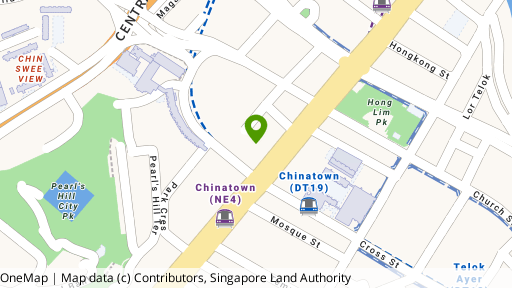Map showing the location of People's Park Centre