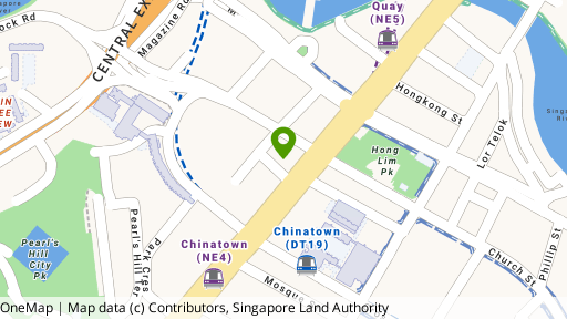 Map showing the location of 60 Eu Tong Sen Street