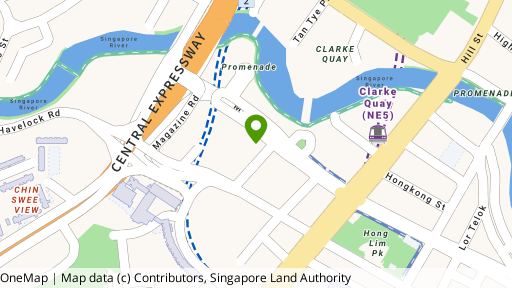Map showing the location of The Riverside Piazza