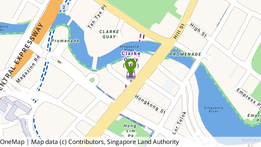 Map showing the location of The Central