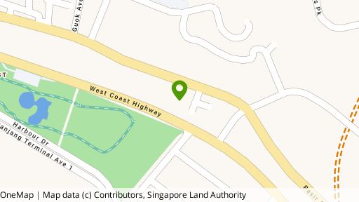 Map showing the location of Palm Mansions