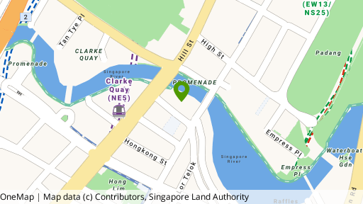Map showing the location of The Riverwalk / Riverwalk Apartments