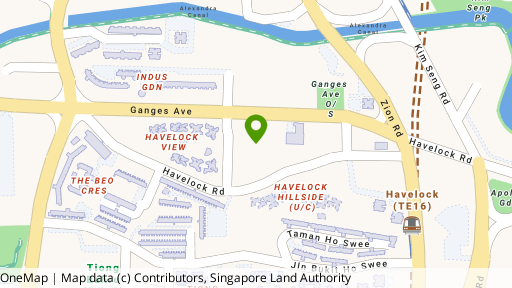 Map showing the location of Emerald Park