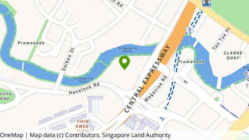 Map showing the location of River Place
