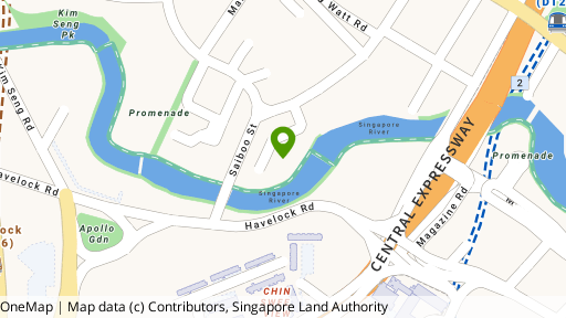 Map showing the location of The Quayside