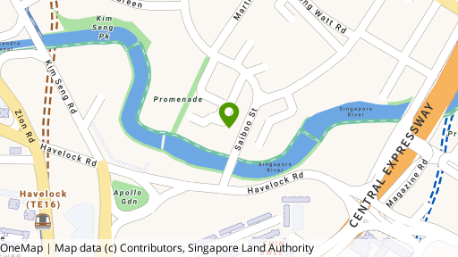 Map showing the location of Watermark Robertson Quay