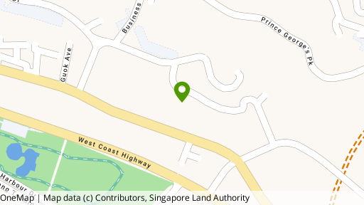 Map showing the location of Gryphon Terrace