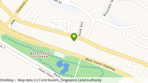 Map showing the location of 383F Pasir Panjang Road