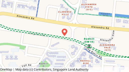 Map showing the location of Thye Hong Centre (termination)