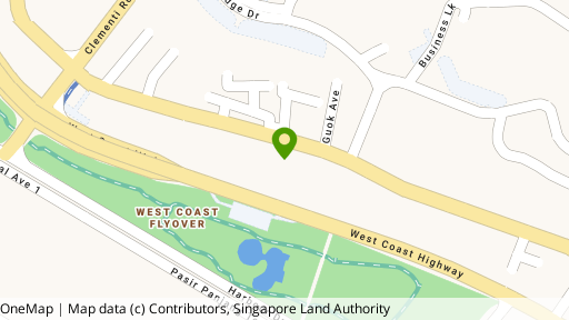 Map showing the location of Villa De West